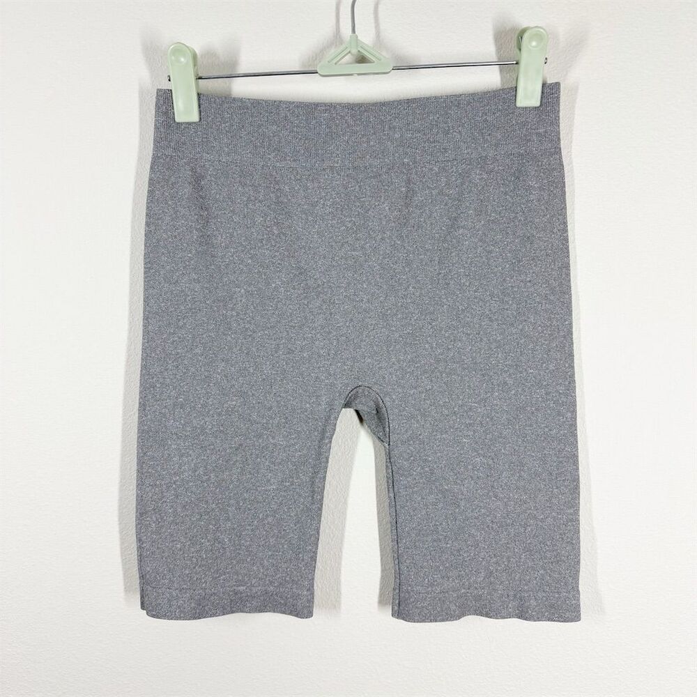 Intimately Free People Shortie Seamless Bike Shorts Size M-L Gray Basic Stretch